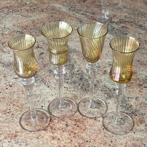 Vintage Bombay Cordial Glasses Set Of 4